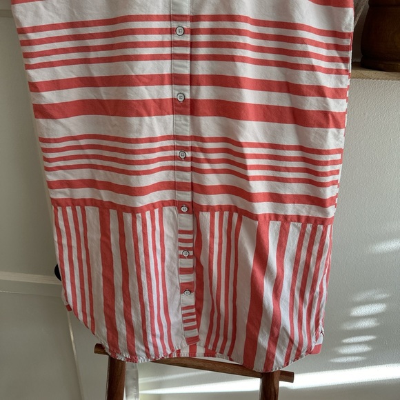 NWOT cotton striped button down dress - Picture 3 of 5